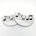 Posavasos blancs portée