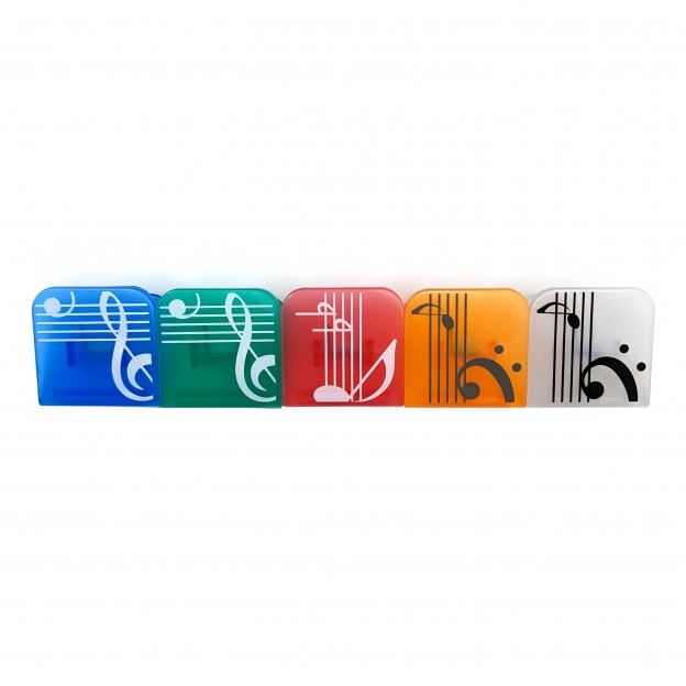 Set 5 pinzas musicales
