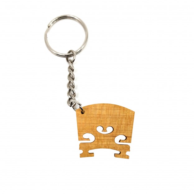 Violin bridge keychain