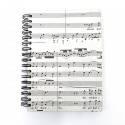 Libreta A6 partitura hecha a mano