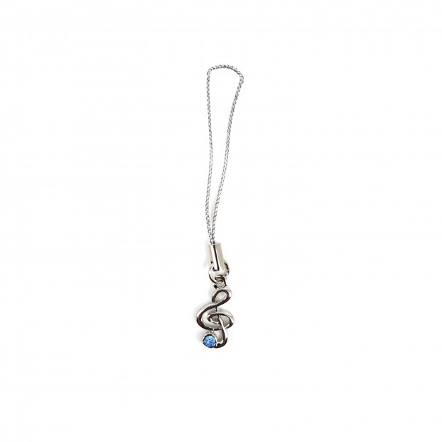 necklace - keychain blue quaver