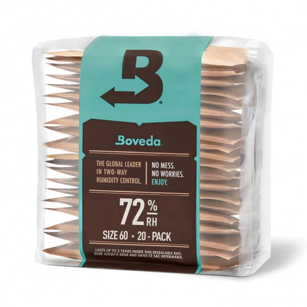 Boveda lot de 20 sachets 72 % pour &eacute;tui de guitare en bois taille 60