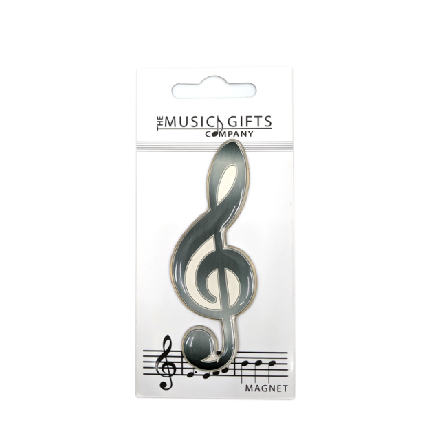 Gold treble clef magnet