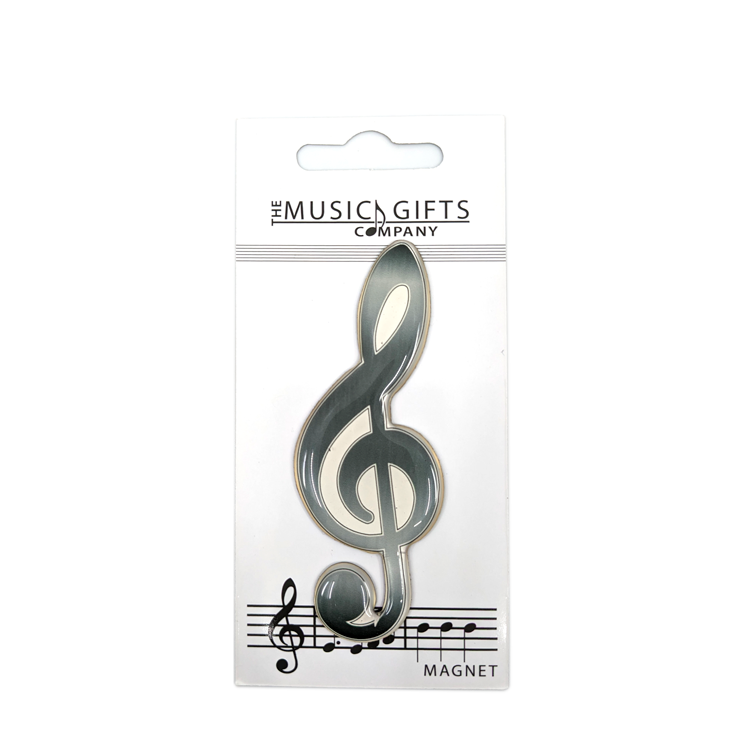 Gold treble clef magnet