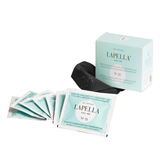 Pack of 10 Lapella Wipes – For Fingerboard and String Care