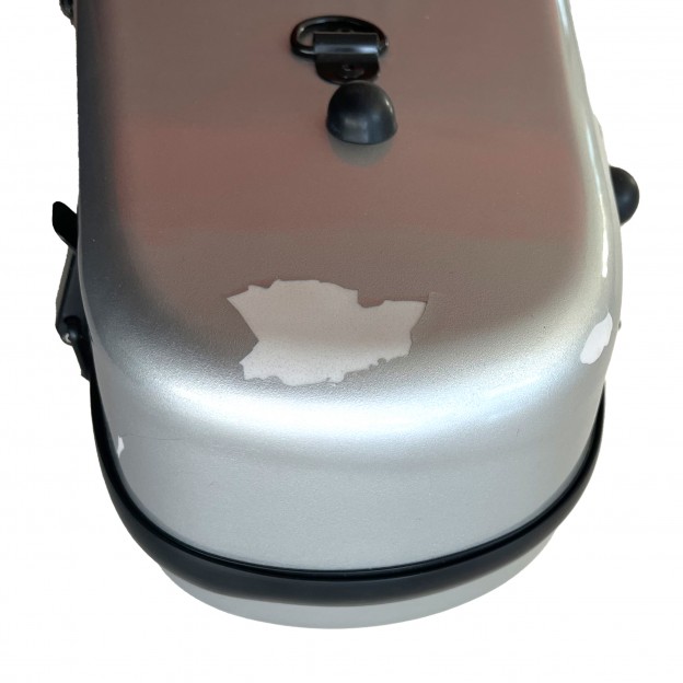 Rapsody Rainbow 3D silver grey shaped viola case (B-stock No. 252)