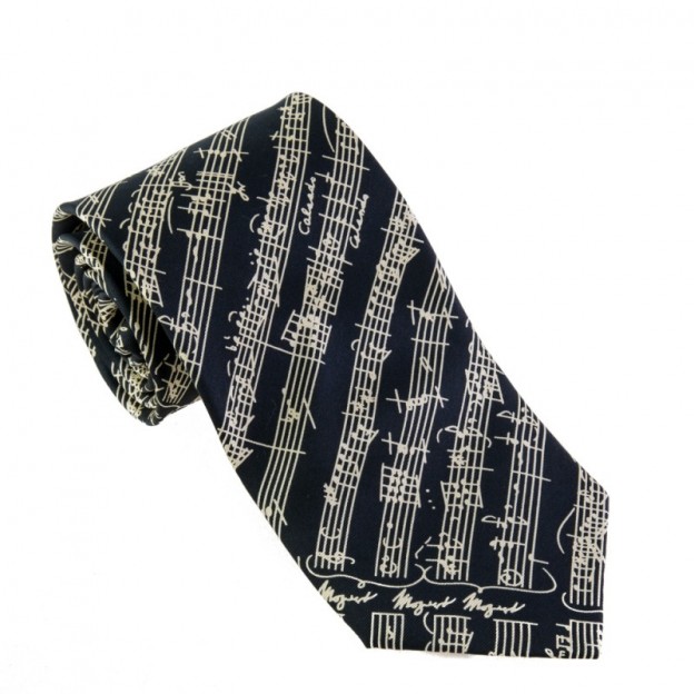 Silk tie Mozart