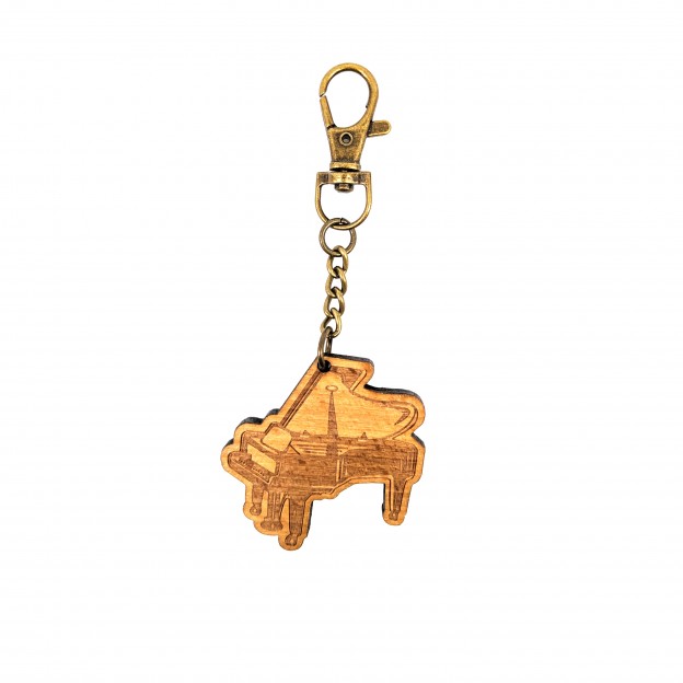 Porte-cl&eacute;s en bois piano