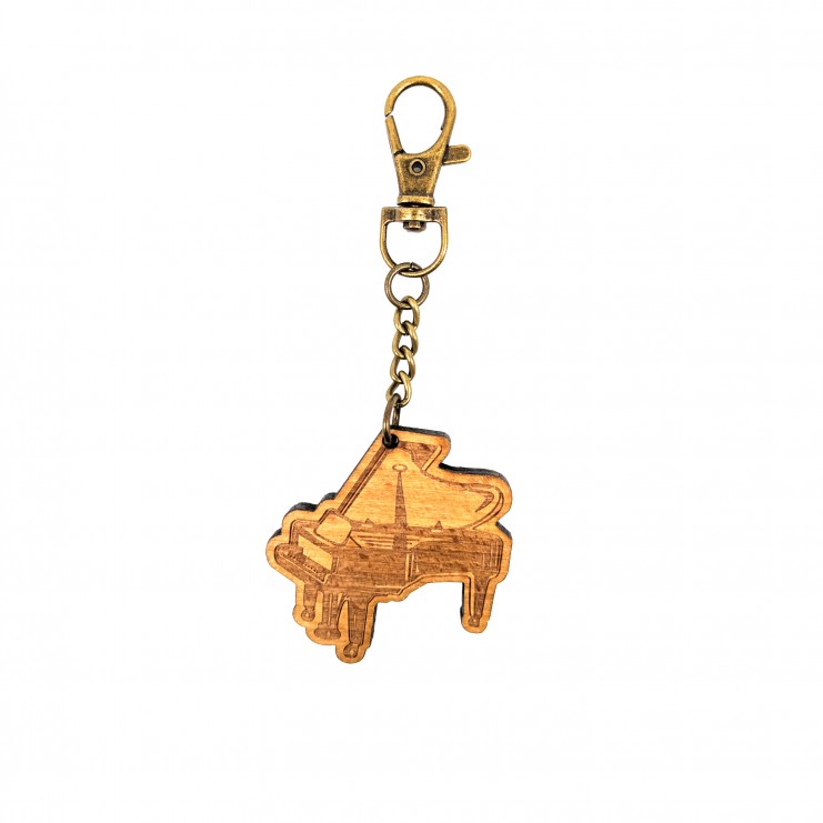 Porte-clés en bois Piano