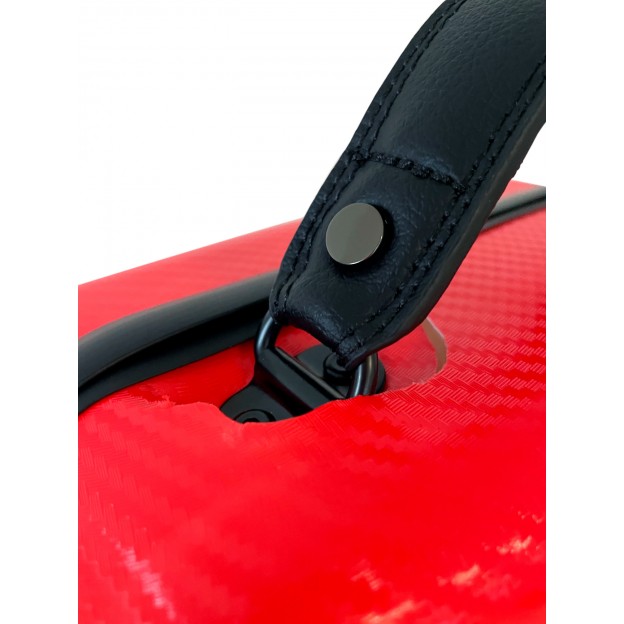 &Eacute;tui rectangulaire pour violon Artist Dynamic en polycarbonate avec poche &agrave; partitions 4/4 rouge (B-Stock n&ordm; 138)
