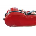 Rapsody Rainbow contoured viola case red (B-Stock No. 140)