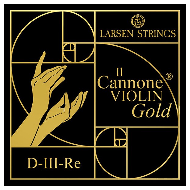 Corda violí Larsen Il Cannone Gold 3ª Re or 24k 4/4 Medium