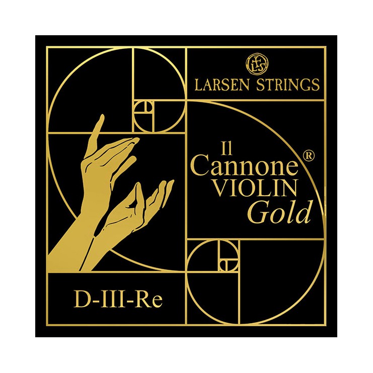 Corde de Violon Larsen Il Cannone Gold 3e Ré or 24k 4/4 Medium