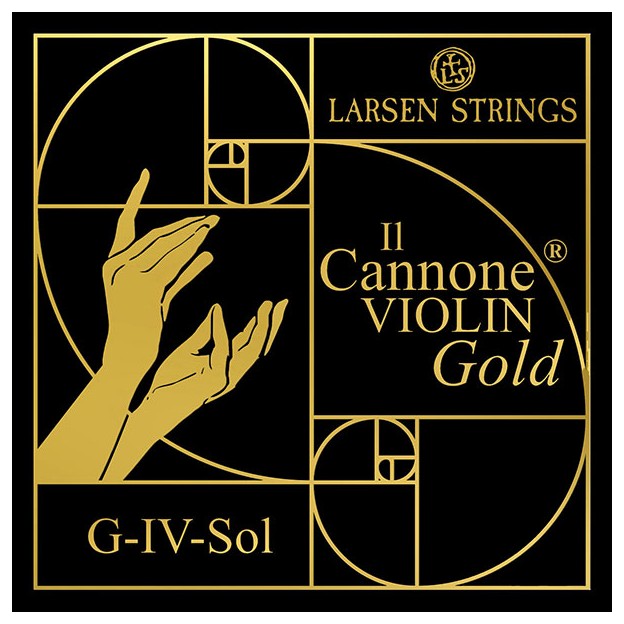 Corda violí Larsen Il Cannone Gold 4ª Sol or 24k 4/4 Medium