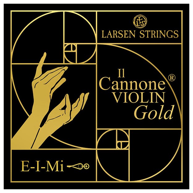 Cuerda violín Larsen Il Cannone Gold 1ª Mi Bola-Lazo 4/4 Medium
