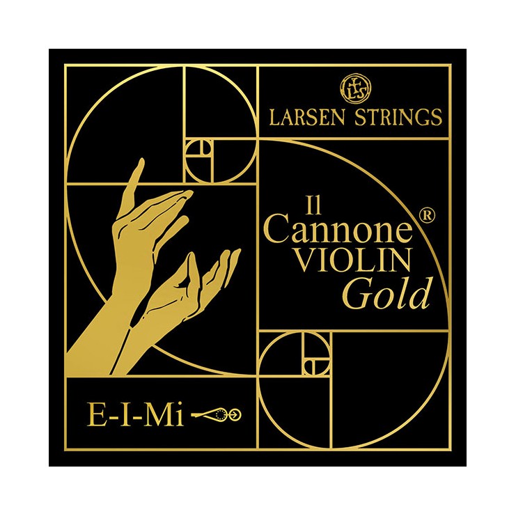 Cuerda violín Larsen Il Cannone Gold 1ª Mi Bola-Lazo 4/4 Medium
