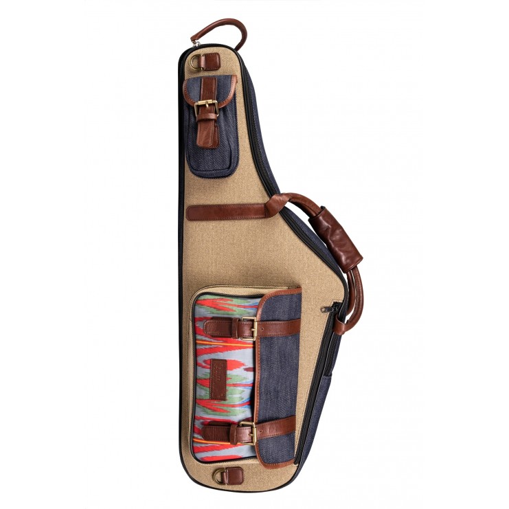 Estoig saxo tenor Bam IKAT3002SCA Ikat Nashville gris/beige