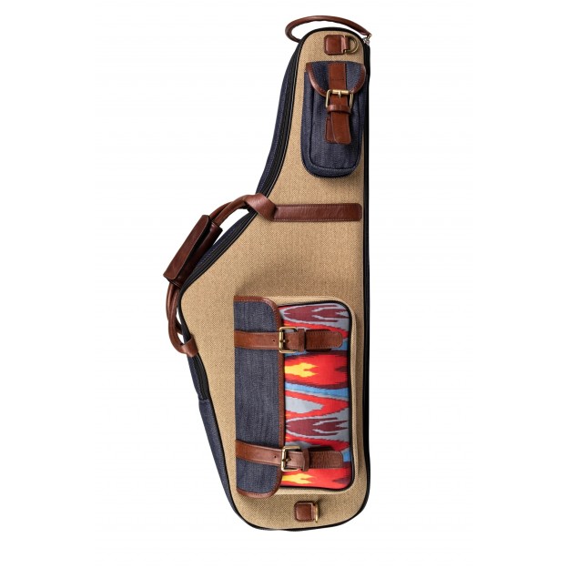 Bam Ikat Nashville grey/beige tenor saxophone bag IKAT3002SCA