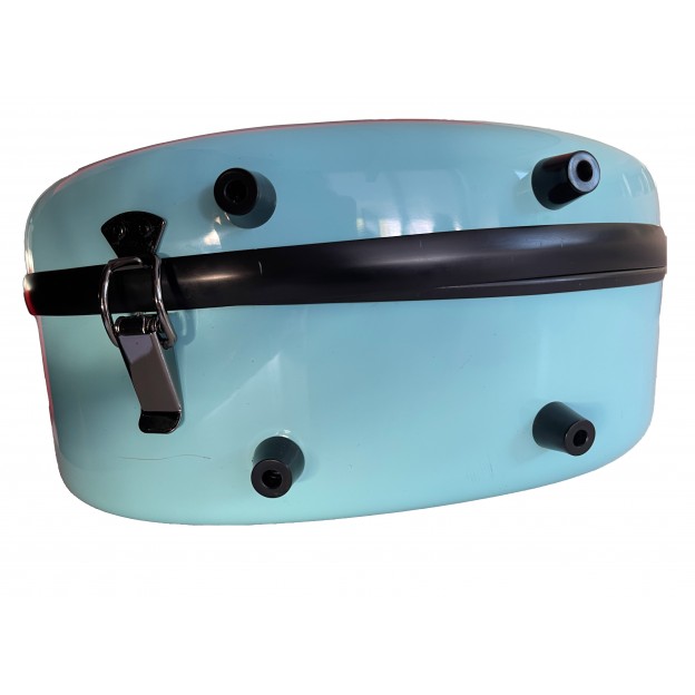 Rapsody Rainbow turquoise shaped viola case (B-stock No. 275)