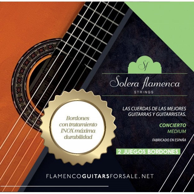 SF-12 Corda guitarra Solera Flamenco Concert set Medium. Joc de 2 bordons