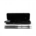 Estoig viola Artist Dynamic policarbonat rectangular amb bossa partitures negre