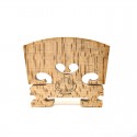 Aubert Luxe nº 8 violin bridge, low heart