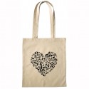 Bolsa Tote Bag corazón de notas