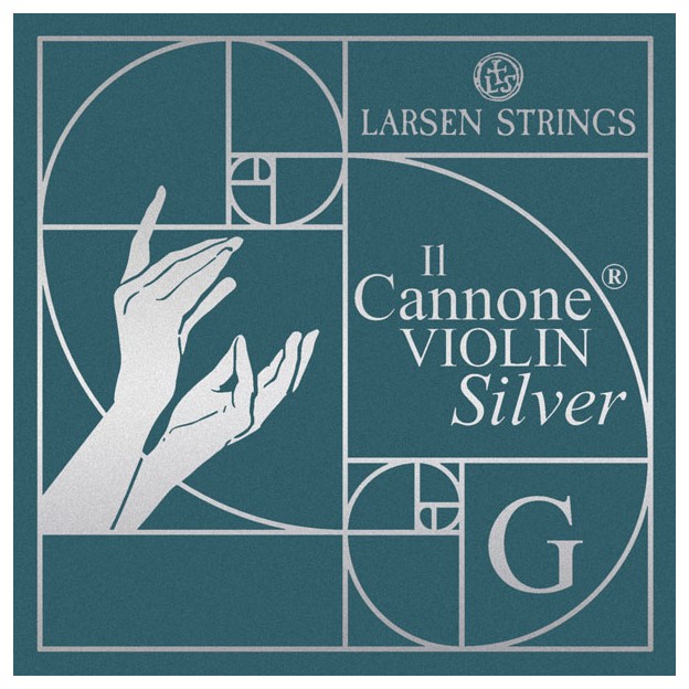 Corde de Violon Larsen Il Cannone Silver 4e Sol argent 4/4 Medium
