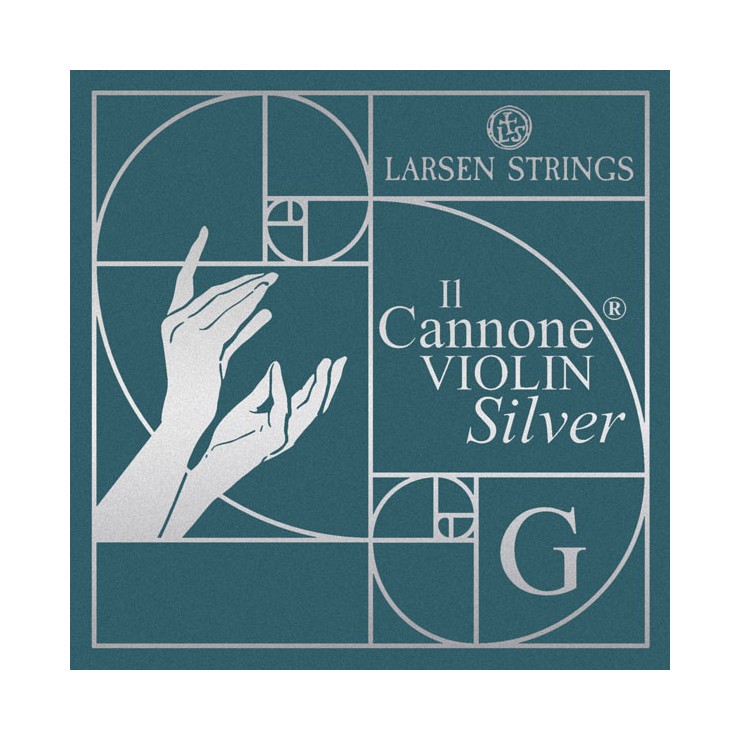 Corde de Violon Larsen Il Cannone Silver 4e Sol argent 4/4 Medium