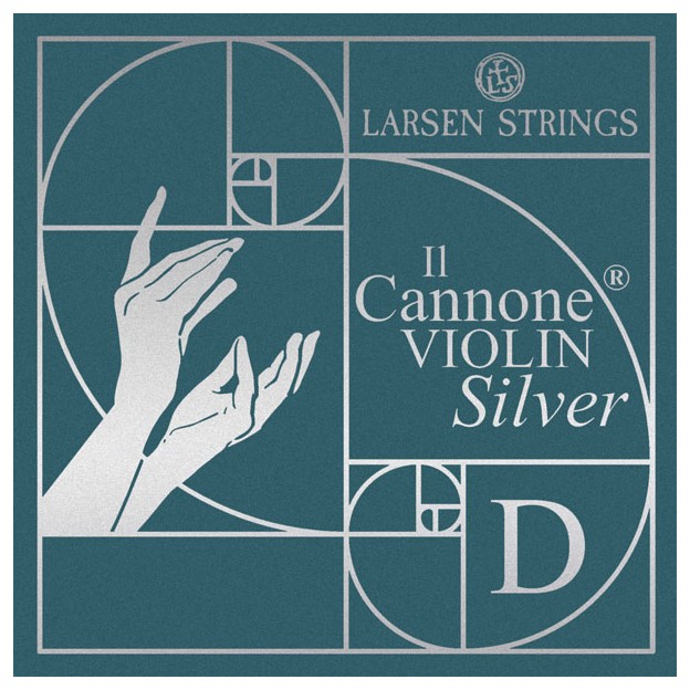 Corda violí Larsen Il Cannone Silver 3ª Re plata 4/4 Medium