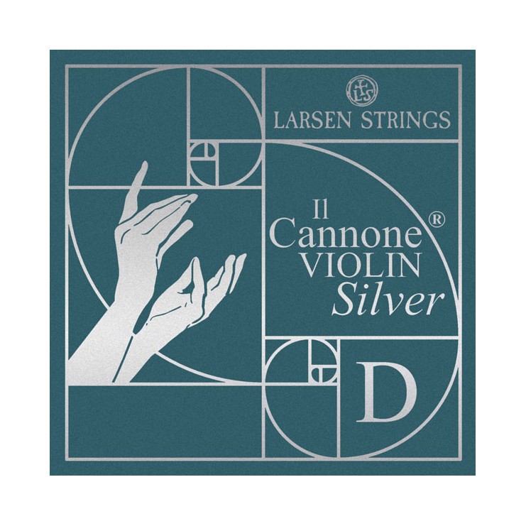 Corda violí Larsen Il Cannone Silver 3ª Re plata 4/4 Medium
