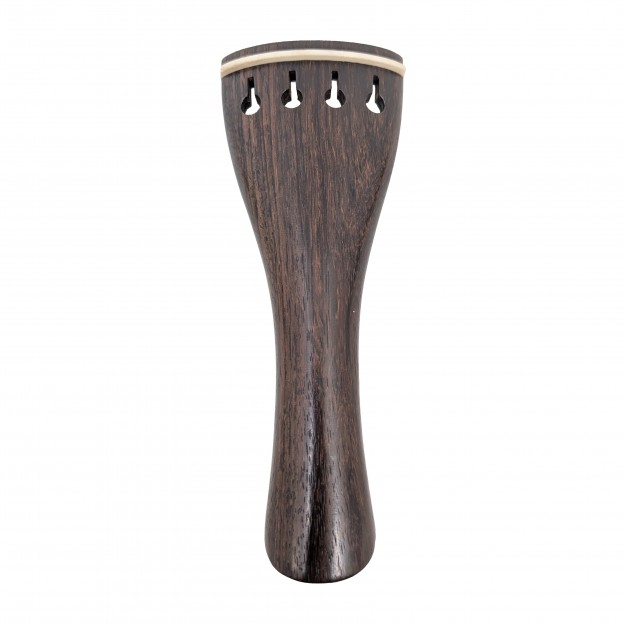 Rosewood violin tailpiece, Hill model white fret
