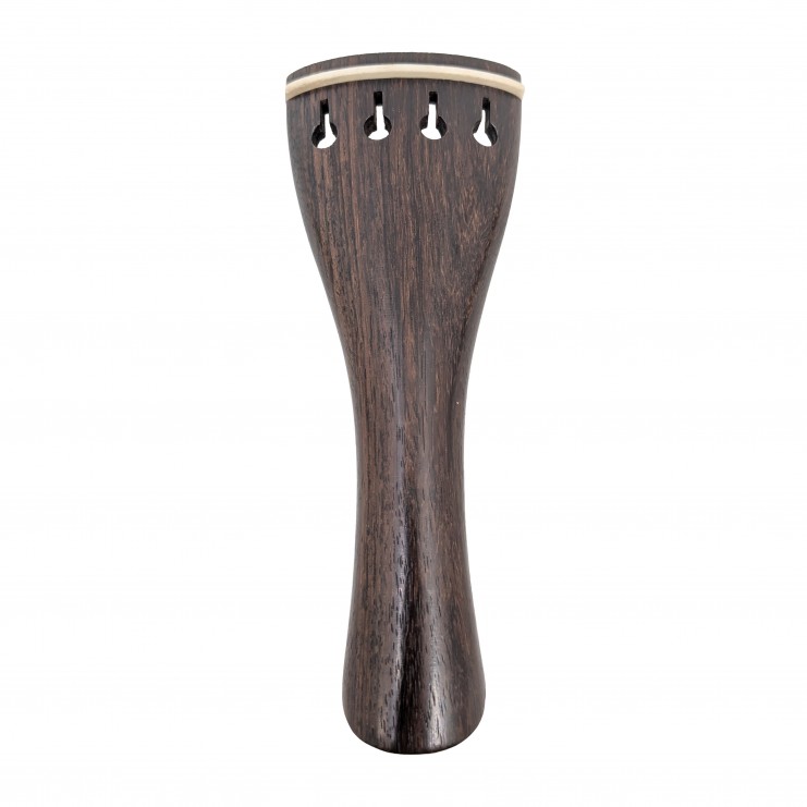 Rosewood violin tailpiece, Hill model white fret