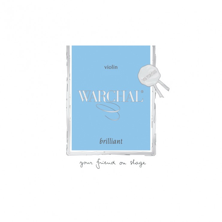 Juego de cuerdas violín Warchal Brilliant 900SL 3ª Plata 1ª Lazo 4/4 Medium