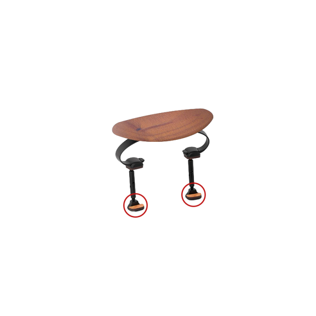 Jeu de lièges de rechange pour mentonnière de violon/Alto Pirastro KorfkerSpring (jeu de 2x4 unités)
