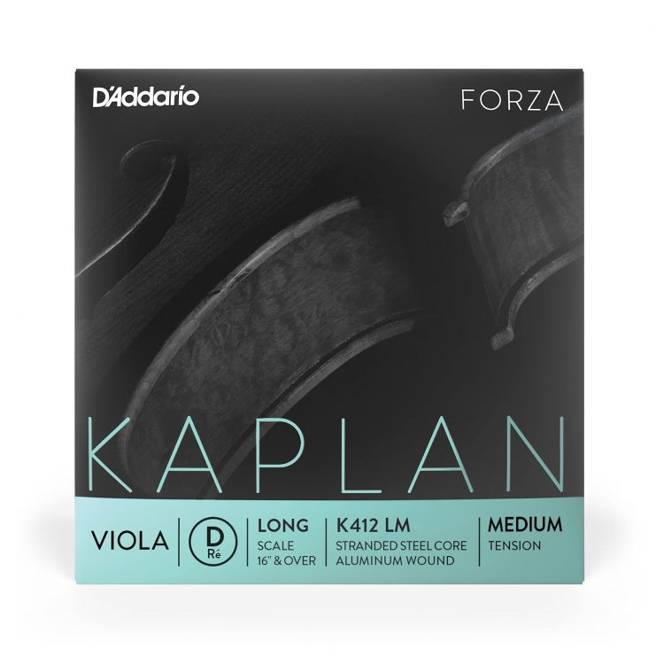 Corda viola D'Addario Kaplan Forza K412LM 2ª Re Long Medium +16"