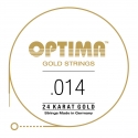 Optima 24K Gold Strings electric guitar string 014