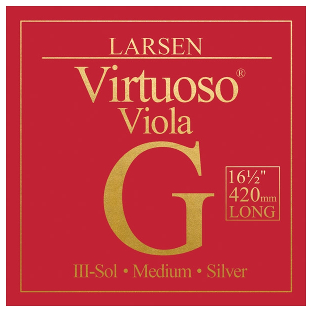 Corda viola Larsen Virtuoso 3ª Sol Medium Extra long