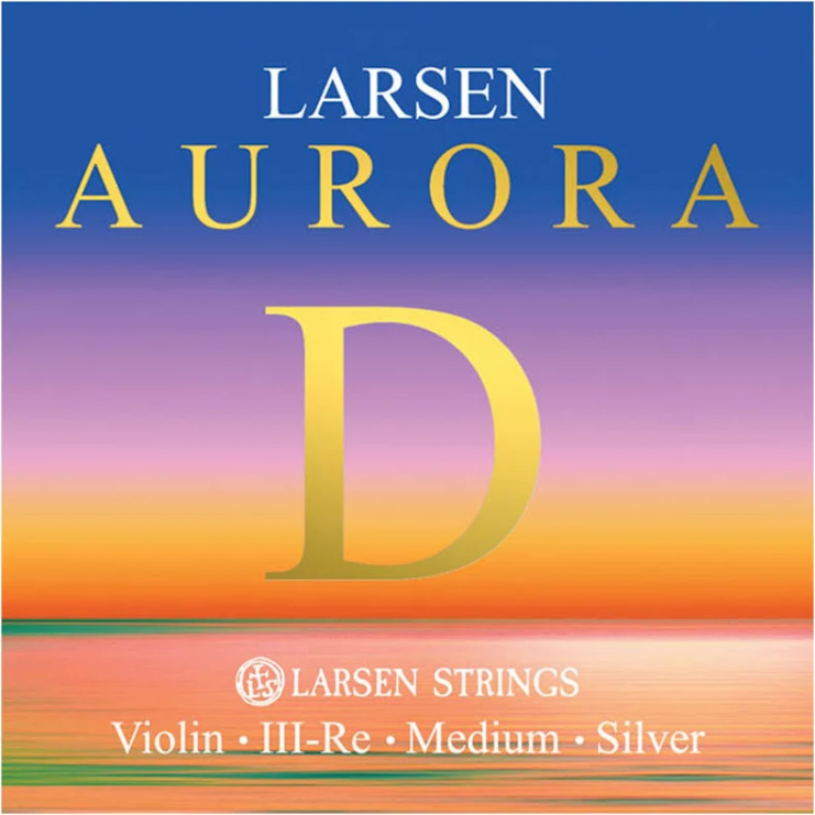 Jeu de cordes pour Violon Larsen Aurora Medium 3e argent