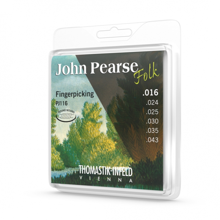 Juego de cuerdas guitarra acústica Thomastik John Pearse Light