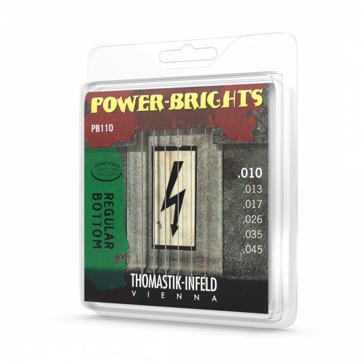 Thomastik Power-brights electric guitar string set Medium-Light PB110