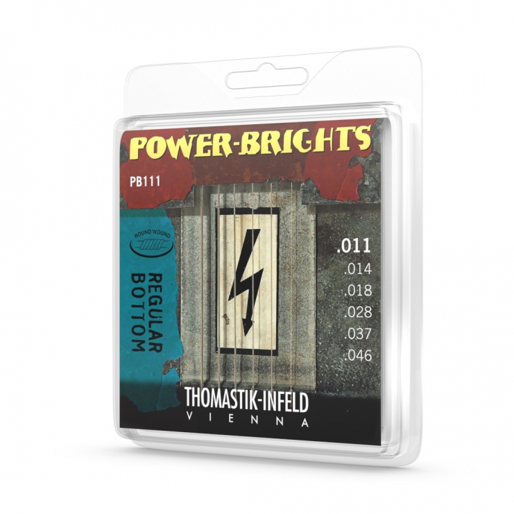 Thomastik Power-brights electric guitar string set Medium PB111