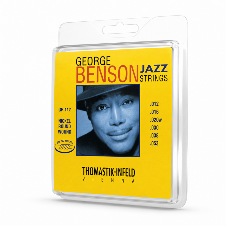 Juego de cuerdas guitarra Jazz Thomastik George Benson GR112 Medium Light