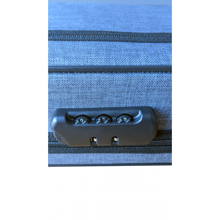 Estoig violí Rapsody City Rectangular 4/4 gris (B-stock nº 330)