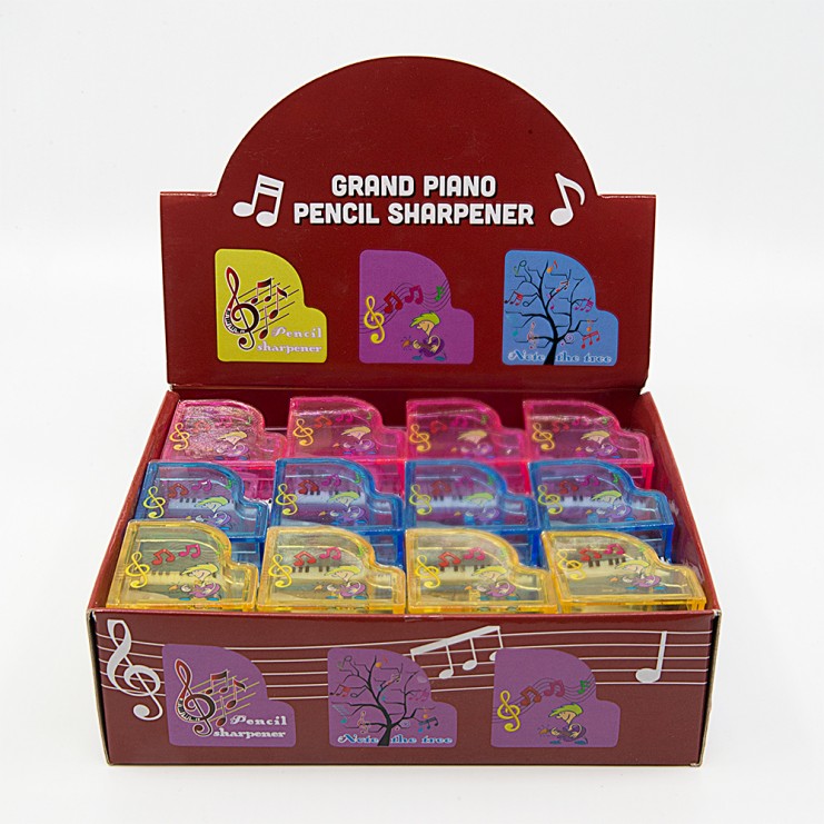 Grand piano sharpener, children's musical (pack of 24)