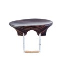 Flesh-Flat viola center chinrest, rosewood