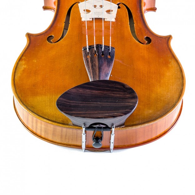 Flesh-Flat viola center chinrest, rosewood