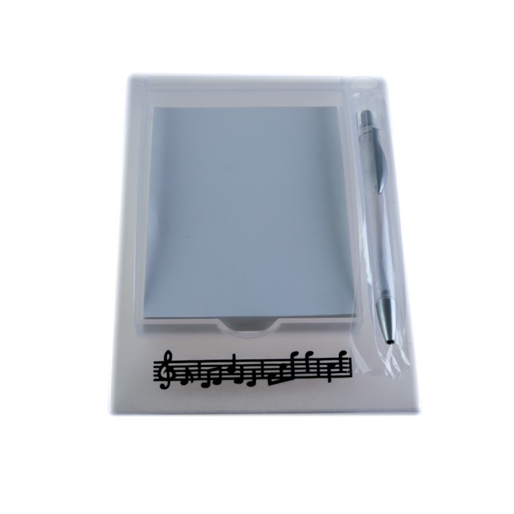 Support pour bloc-notes avec stylo