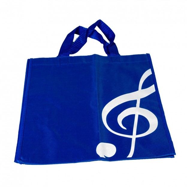 Blue bag treble clef