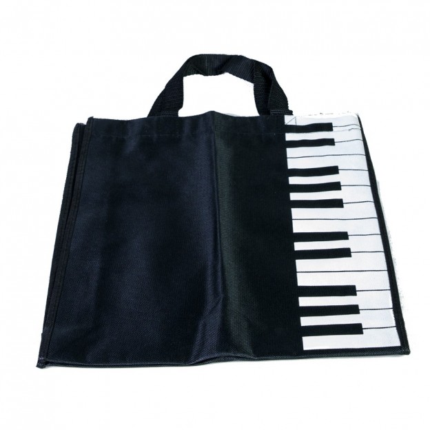 Bolsa negra teclado piano (lateral)